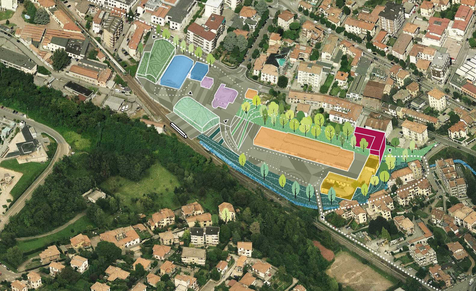 Prospettiva delle aree aperte, del paesaggio e delle connessioni pubbliche